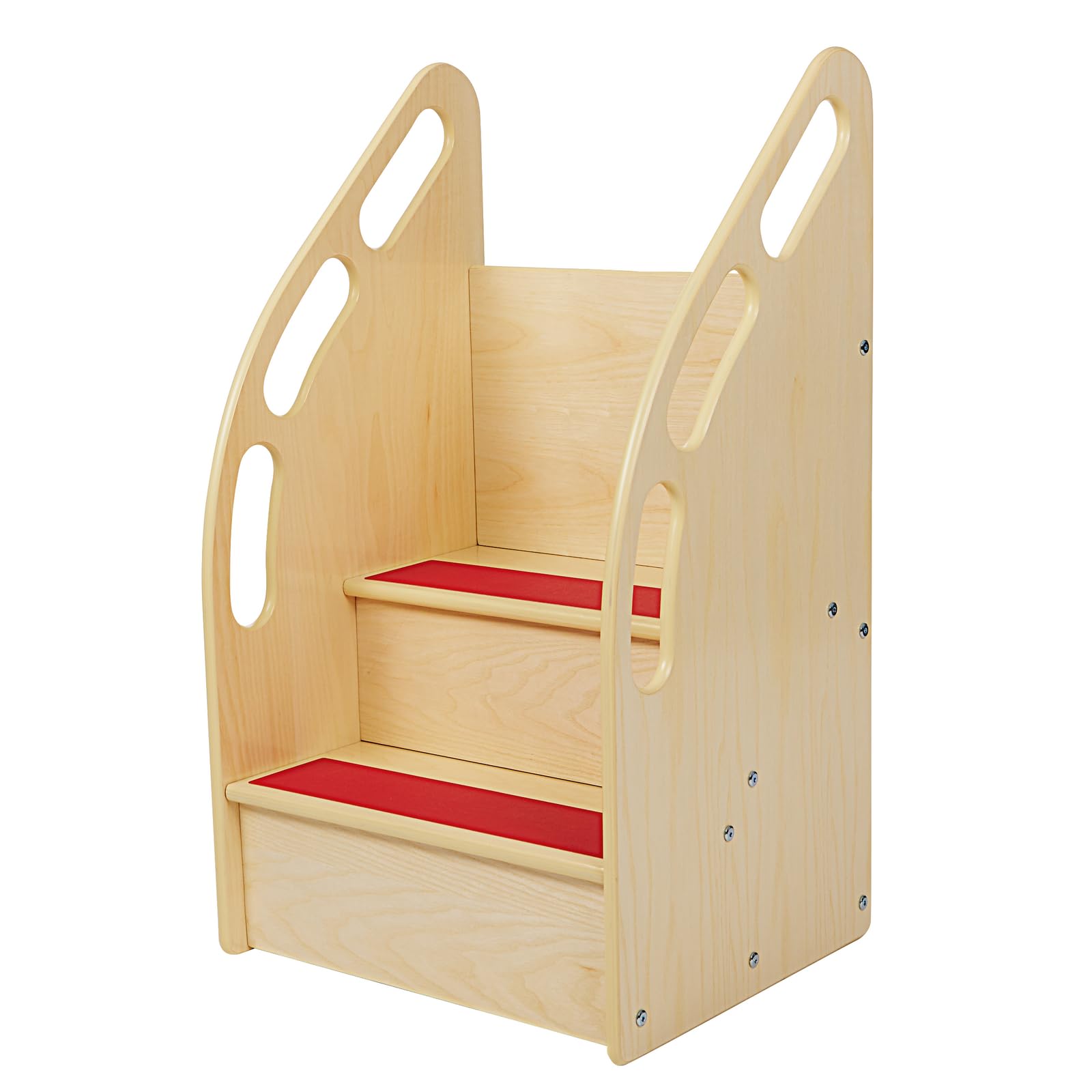 Safe & Sturdy Step-Up Wood Toddler Stairs & Learning Tower - Montessori Climbing Helper for Kitchen, Bathroom & Playroom