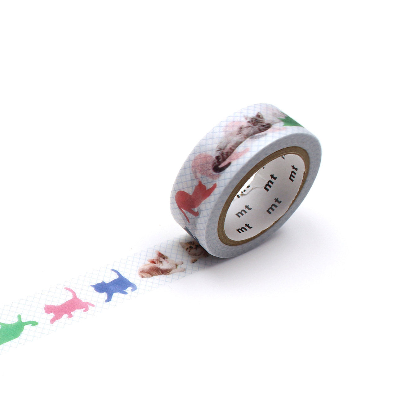 Adorable Kitten Washi Tape - Single Roll for Scrapbooking, Journaling, DIY Crafts & Gift Wrapping