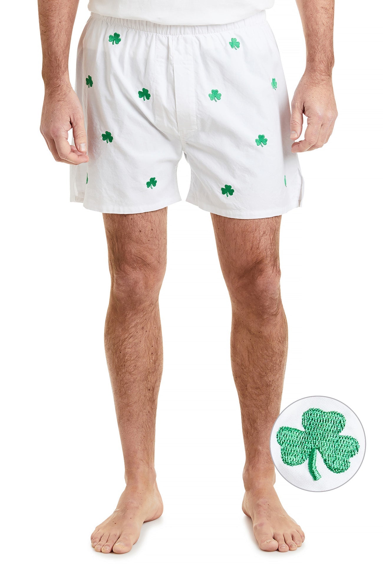 Barefoot Boxer White Oxford Shoes with Shamrock Design - Comfortable & Stylish for Casual Wear, Office, and Everyday Use