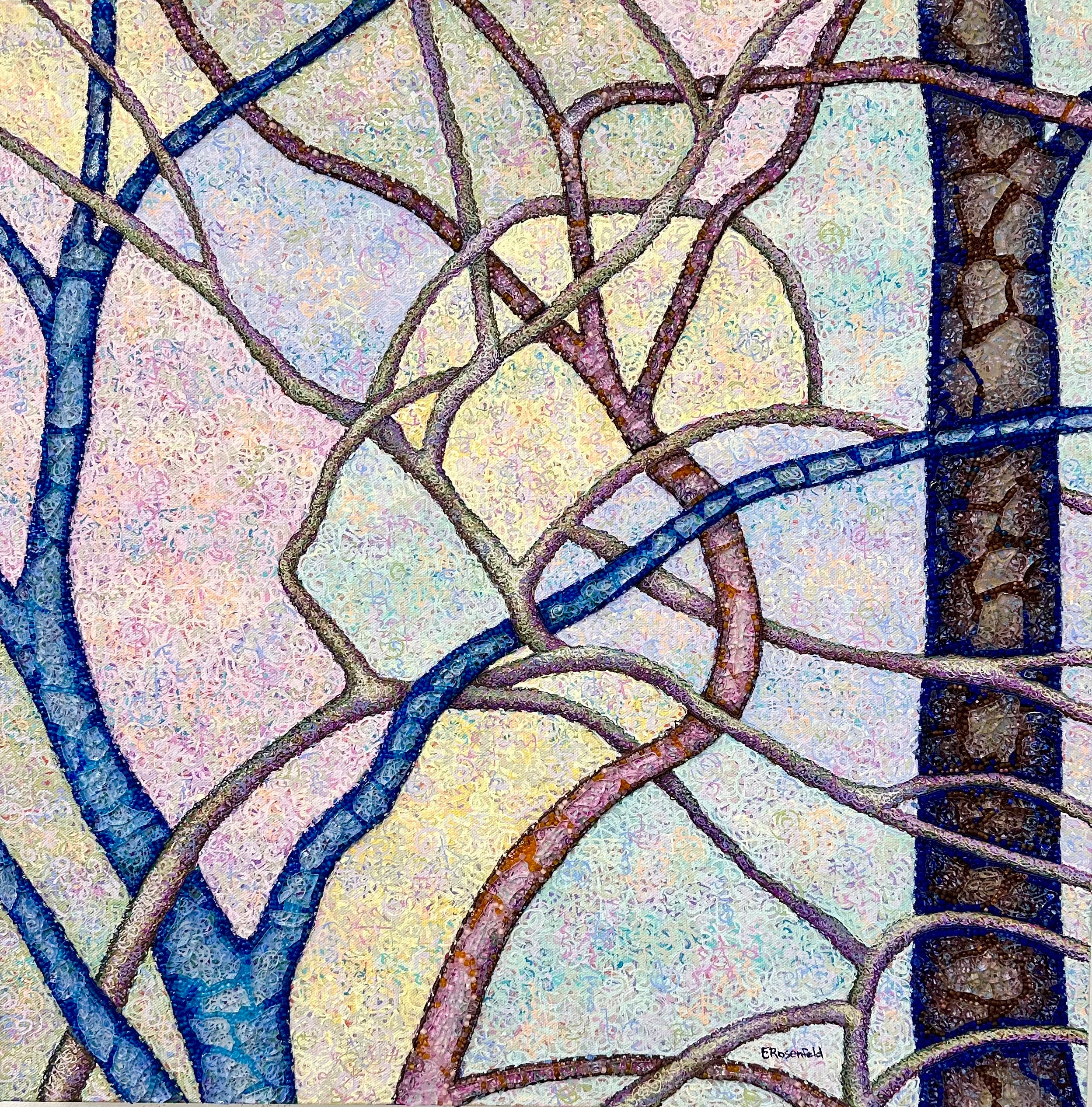 Elynne Rosenfeld: Life's Tangle #7 - Abstract Art Print for Modern Home & Office Decor | Perfect for Living Rooms, Bedrooms & Creative Spaces