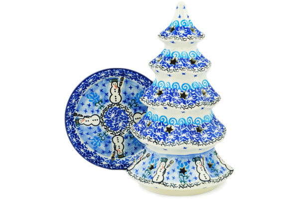 10 Christmas Tree Candle Holders with Snowmen Circle Design - Perfect for Holiday Decor, Table Centerpieces & Winter Home Decorations
