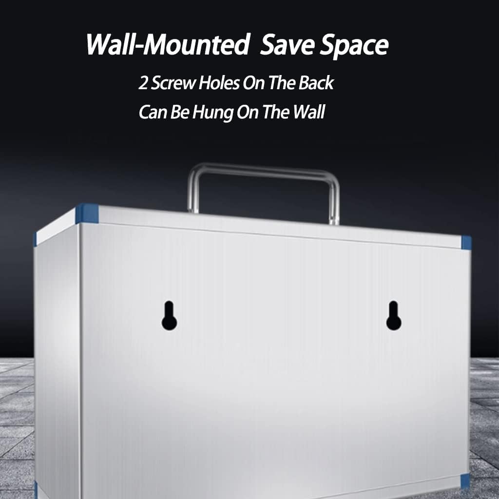 24-Slot Lockable Aluminum Alloy Phone Storage Cabinet - Secure Cell Phone Holder with Key Lock for Classroom, Office & Retail Store Organization