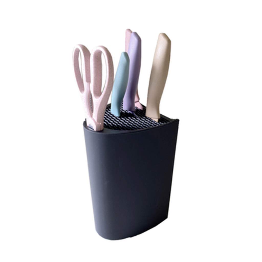 OIPYI Knife Holder - Creative Kitchen Knives Storage Rack with Scissors Organizer | Knife Set Stand Tool for Countertop & Drawer Organization | Perfect for Home Chefs & Professional Kitchens