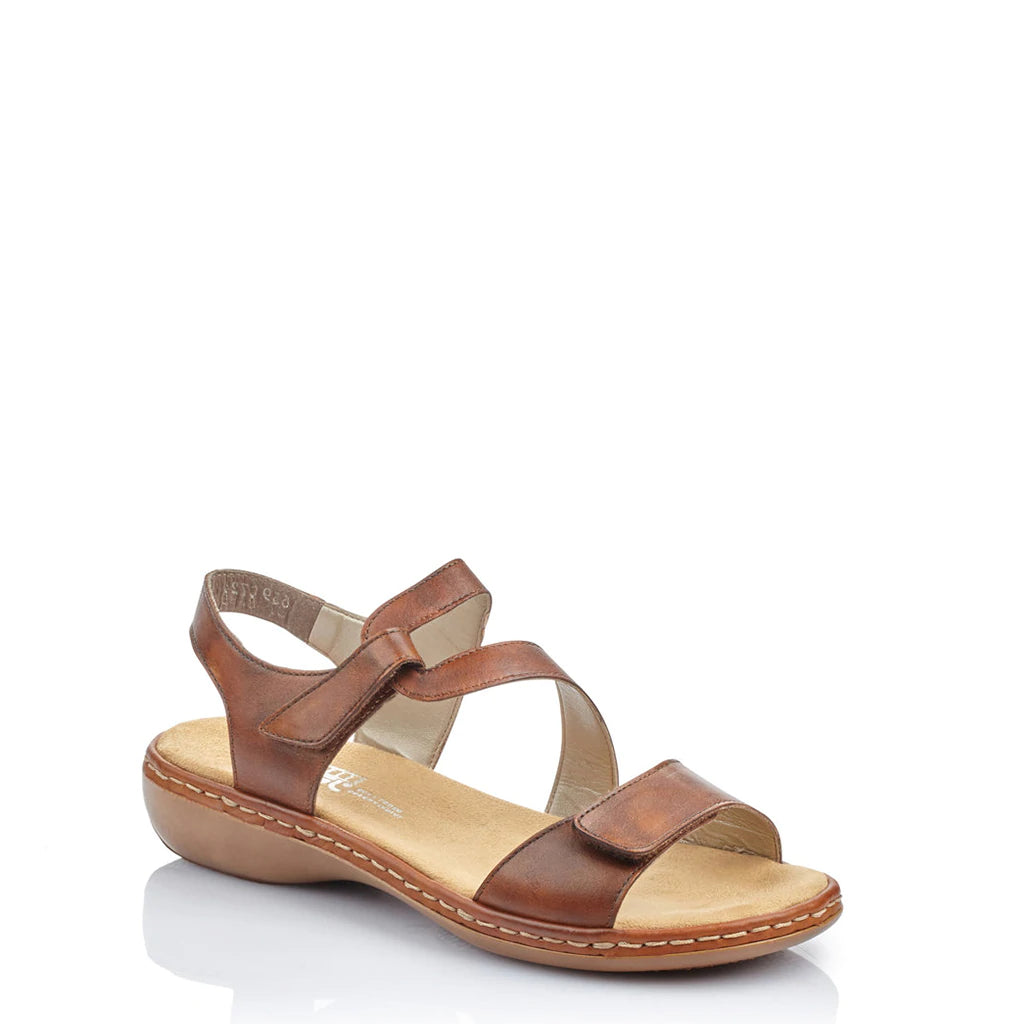 Rieker 659C7 Brown Women's Comfortable Casual Shoes for Walking, Work & Everyday Wear