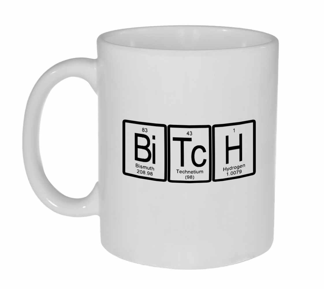 Funny Science Coffee Mug - Neurons Not Included Bitch Periodic Table Elements Ceramic Cup for Tea or Coffee - Perfect Gift for Chemists, Teachers & Science Lovers (Office, Lab, Home Use)