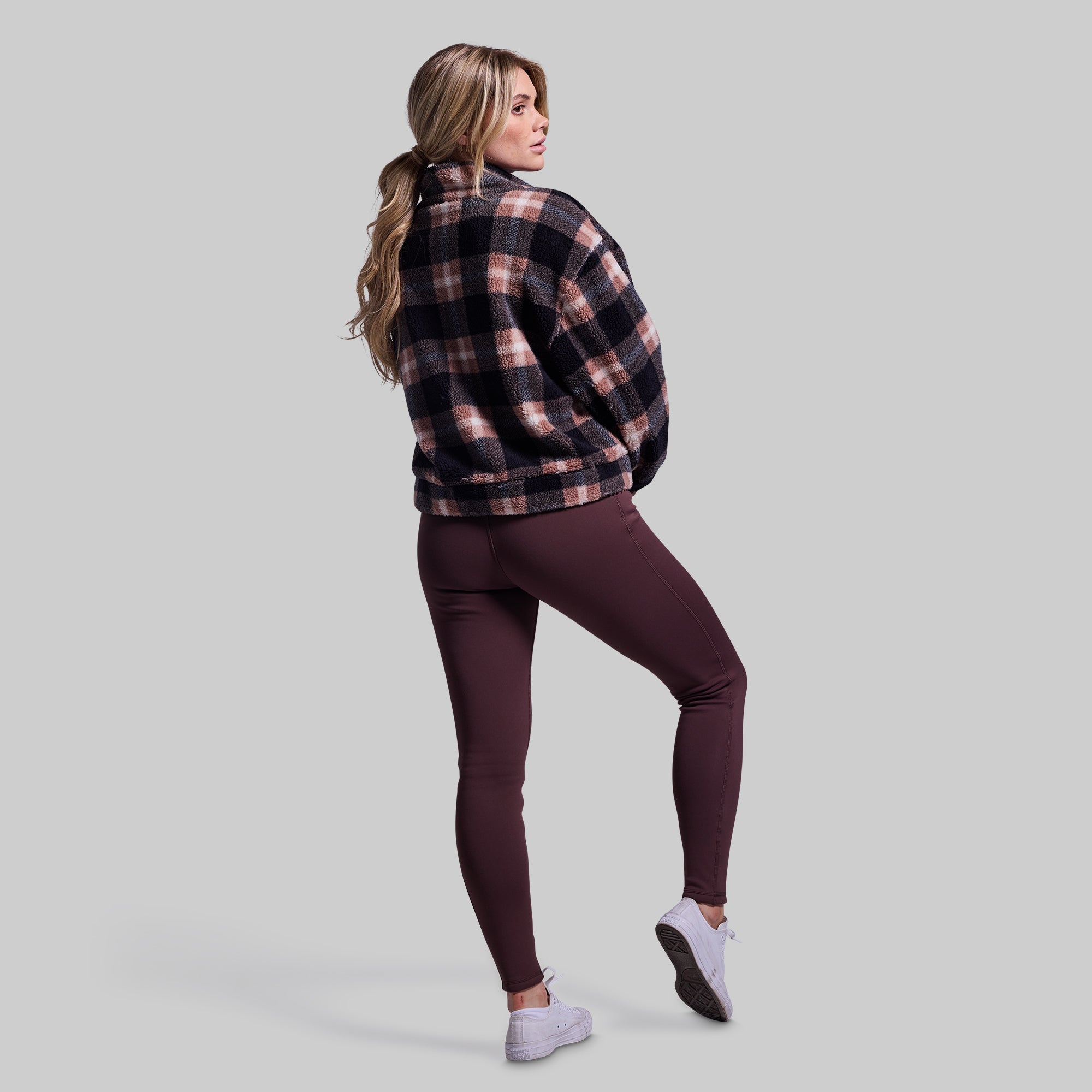 Women's Cropped Fleece Jacket - Soft & Warm Kettle Color Pullover for Casual Outfits & Fall Layering | Perfect for Coffee Dates, Weekend Errands & Outdoor Adventures
