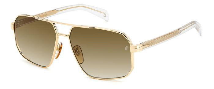 David Beckham DB7102/S Men's Sunglasses - Polarized UV Protection Aviator Style for Driving, Outdoor & Fashion