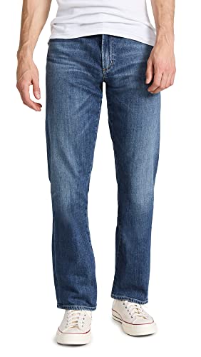 Citizens of Humanity Men's Sid Classic Straight Jeans - Parker Wash | Premium Denim Pants for Casual & Business Wear | Perfect for Office, Dating & Weekend Outings