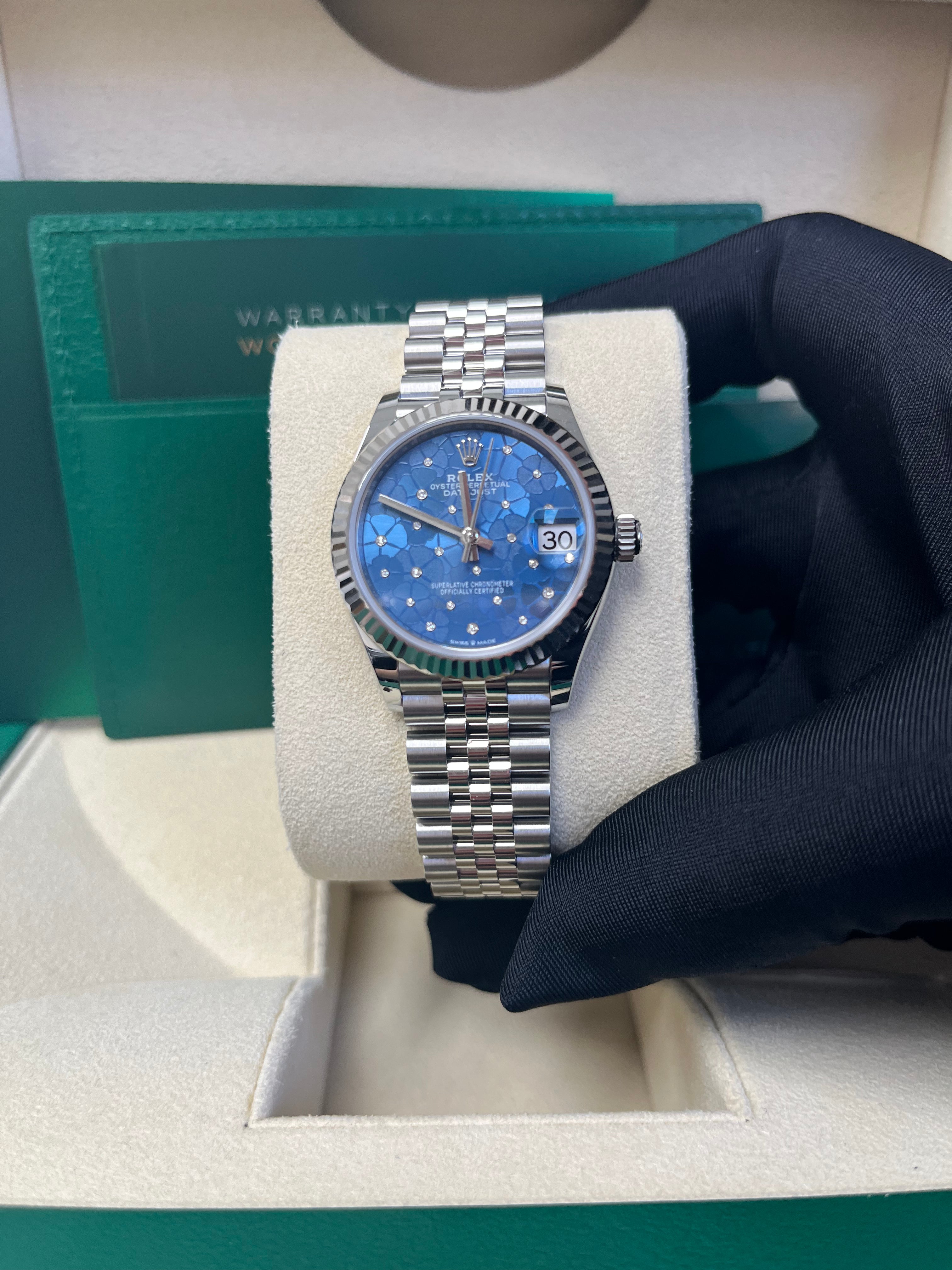 Rolex Datejust 31mm Watch - 2022 New Model Oystersteel & White Gold Jubilee Bracelet (Ref.278274) | Luxury Women's Watch for Business, Party & Special Occasions