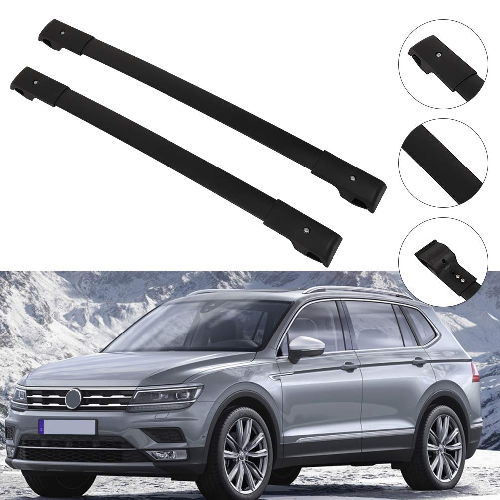 Aintier 2Pcs Aluminum Roof Rack Cross Bars for Volkswagen Tiguan 2018-2020 - Heavy Duty Cargo Carrier for SUV, Perfect for Road Trips, Camping Gear & Outdoor Adventures