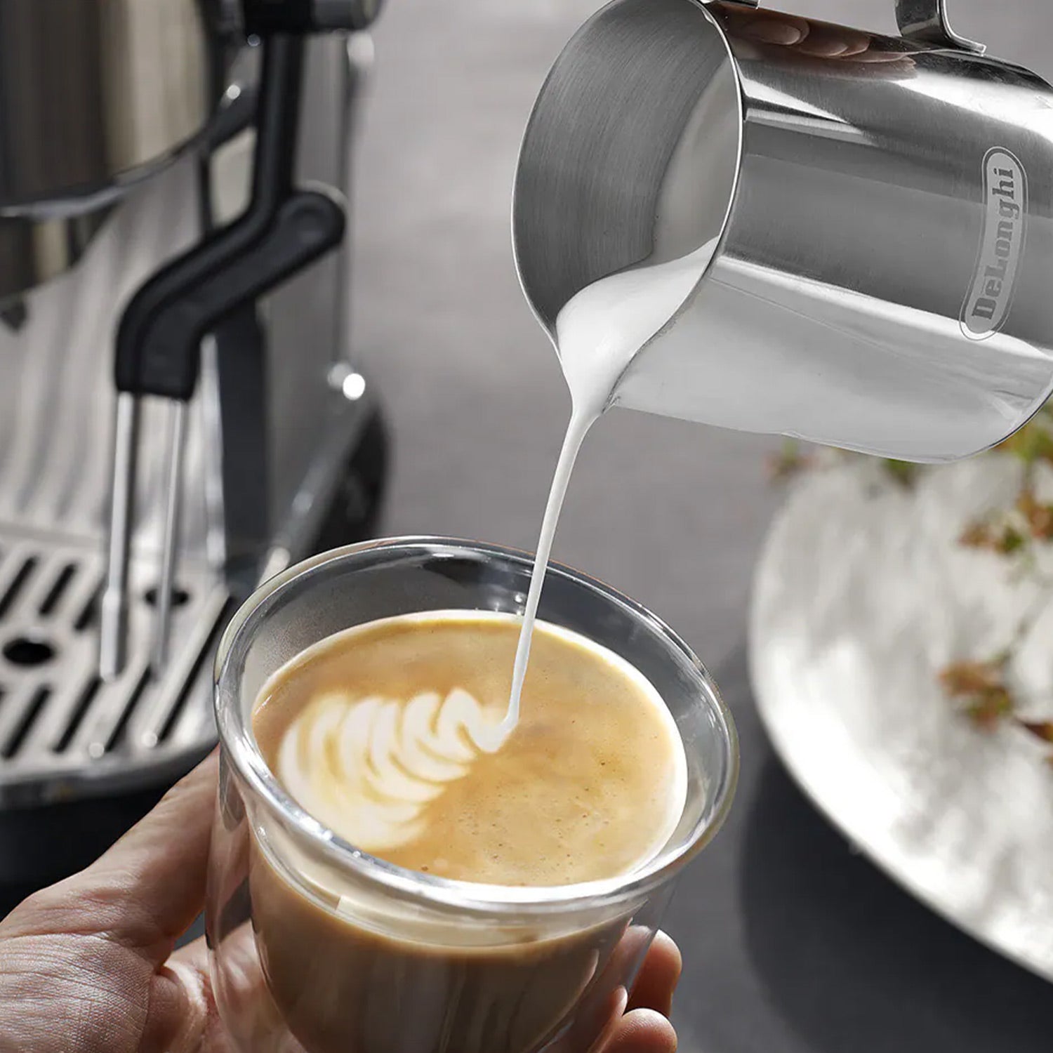 DeLonghi Dedica Maestro Plus Espresso Machine - 15 Bar Pump, Compact Metal Design (EC950M) | Perfect for Home Baristas & Small Kitchens
