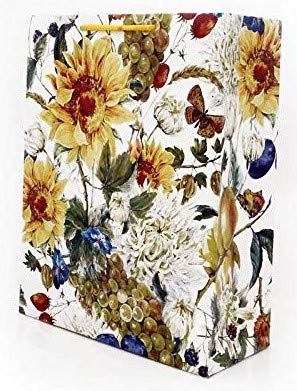 Eco-Friendly Yellow Sunflower Paper Gift Bags - 40 Pack for Weddings, Birthdays, Holidays & Party Favors | Biodegradable & Reusable Party Supplies for Events, Baby Showers & Corporate Gifting