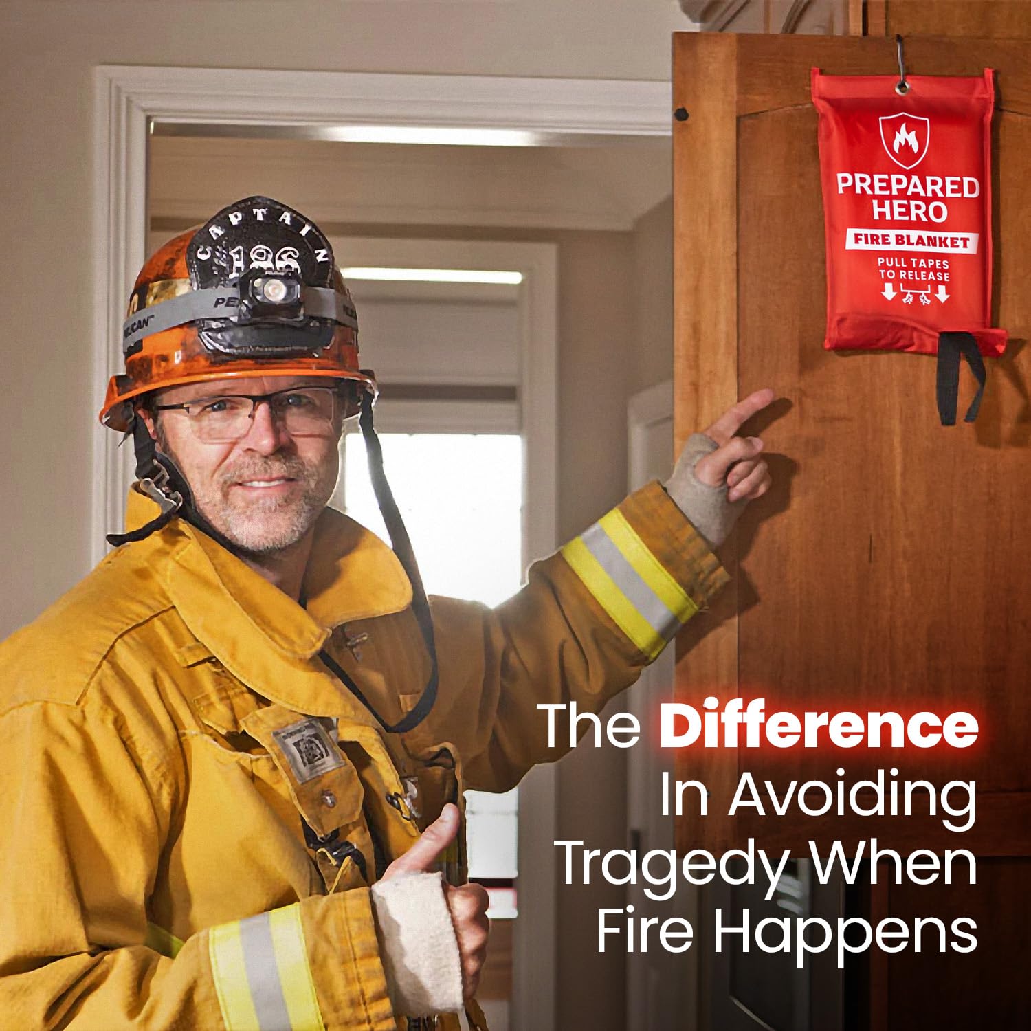 Prepared Hero Emergency Fire Blanket - 8 Pack (40