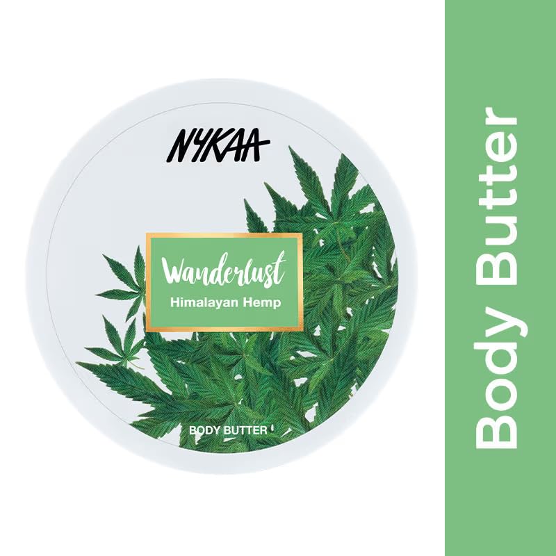 Nykaa Naturals Wanderlust Body Butter with Himalayan Hemp - 6.7 oz Moisturizing Cream for Women - Hydrating & Nourishing for Dry Skin - Perfect for Daily Use & After Shower Care
