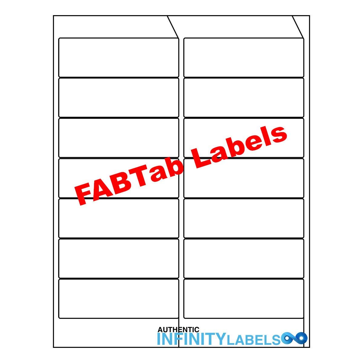 FABTab Standard White Sheeted Labels 4