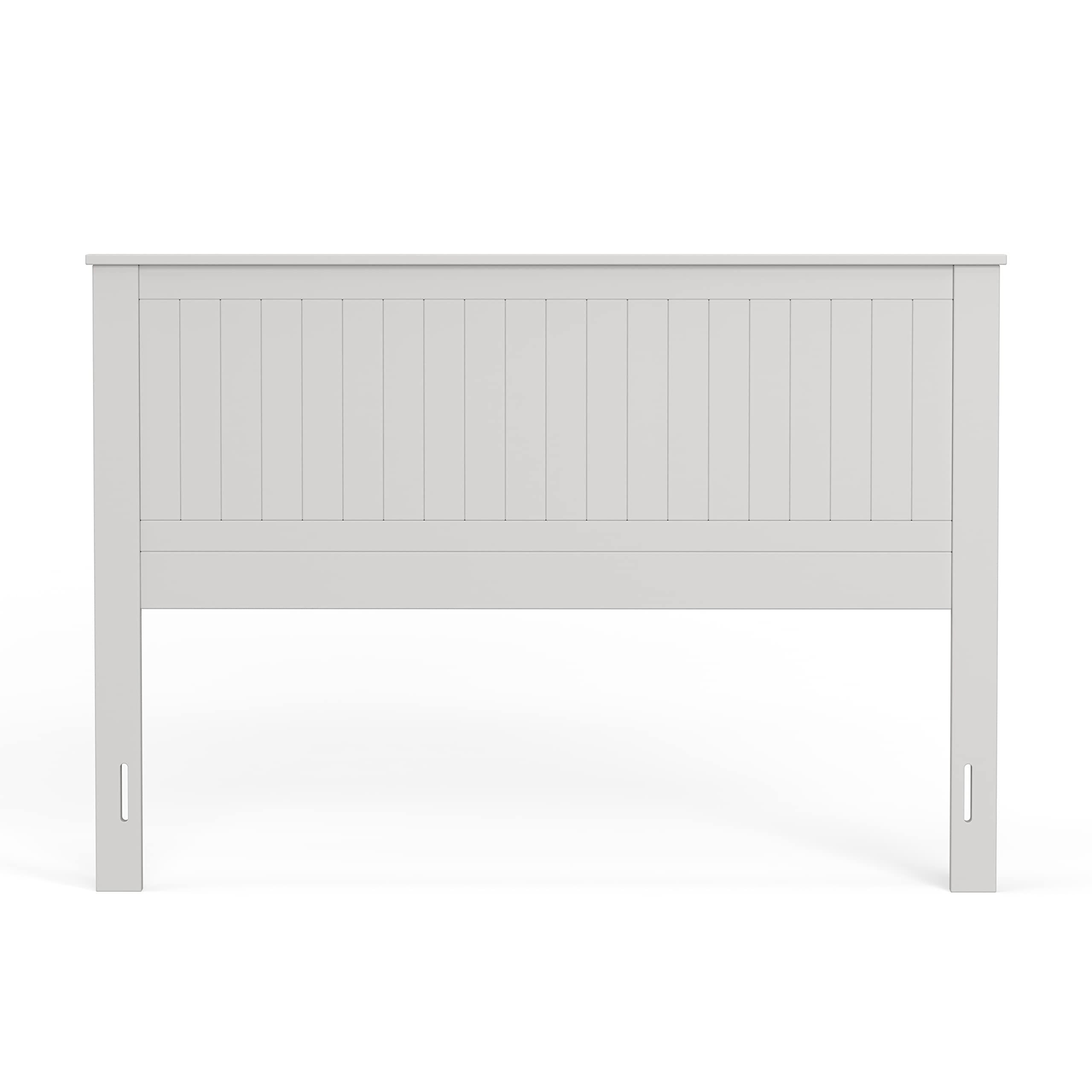 Glenwillow Home Wainscott Wood Panel Headboard in White - Queen Size Bed Frame Headboard for Master Bedroom, Guest Room & Home Decor