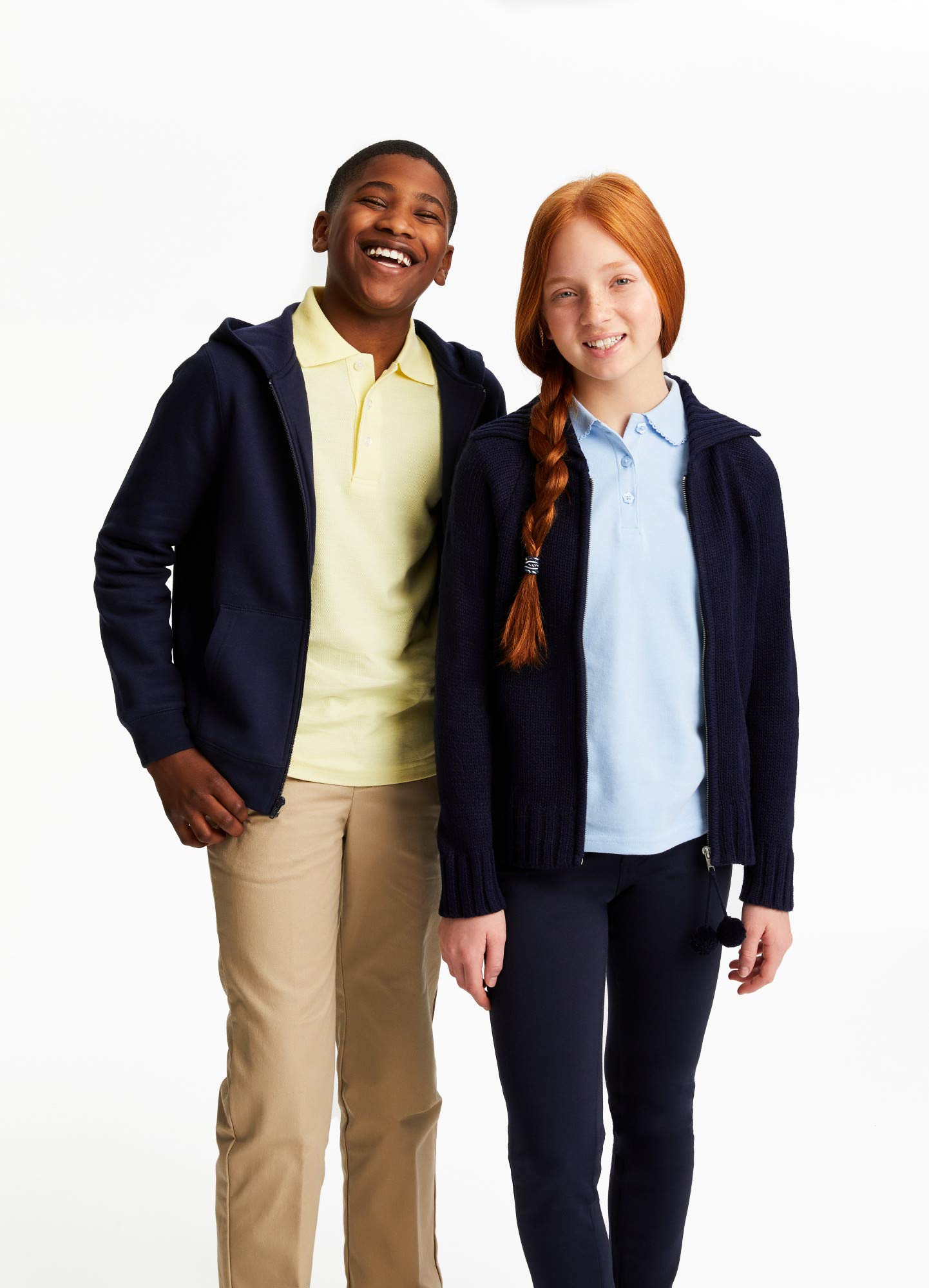 French Toast Pique Polo Shirt - Long Sleeve School Uniform for Boys & Girls | Comfortable Cotton Blend for Classrooms, Sports & Everyday Wear