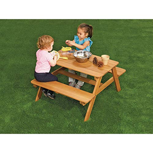 Durable Kids Picnic Table Set - Outdoor Children's Picnic Bench & Table for Backyard, Park, Camping - Waterproof & Foldable Outdoor Furniture for Toddlers & Family Gatherings