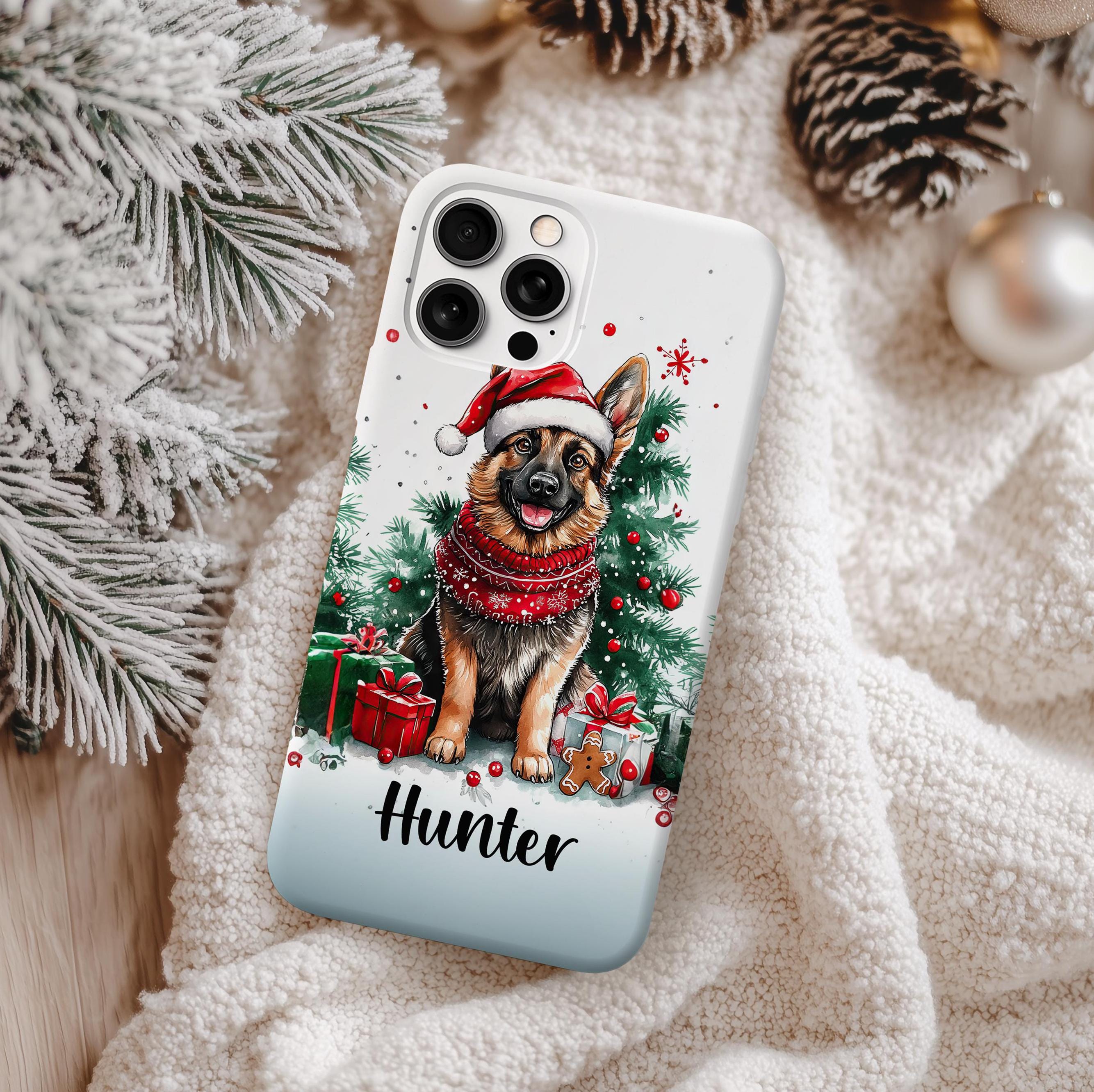 Custom German Shepherd Dog Phone Case - Personalized Pet Case for iPhone & Samsung - Perfect for Dog Lovers & Outdoor Adventures