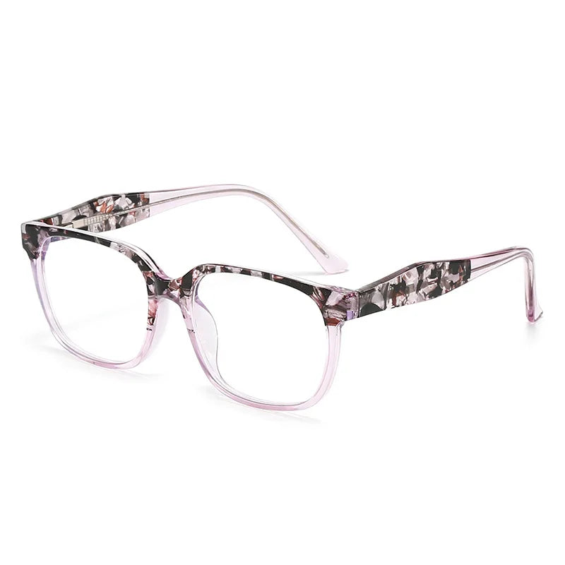CCspace Women's Full Rim Square Polycarbonate Eyeglasses Frame - Lightweight & Durable Glasses for Women - Perfect for Reading, Working & Daily Wear (Style 301382)