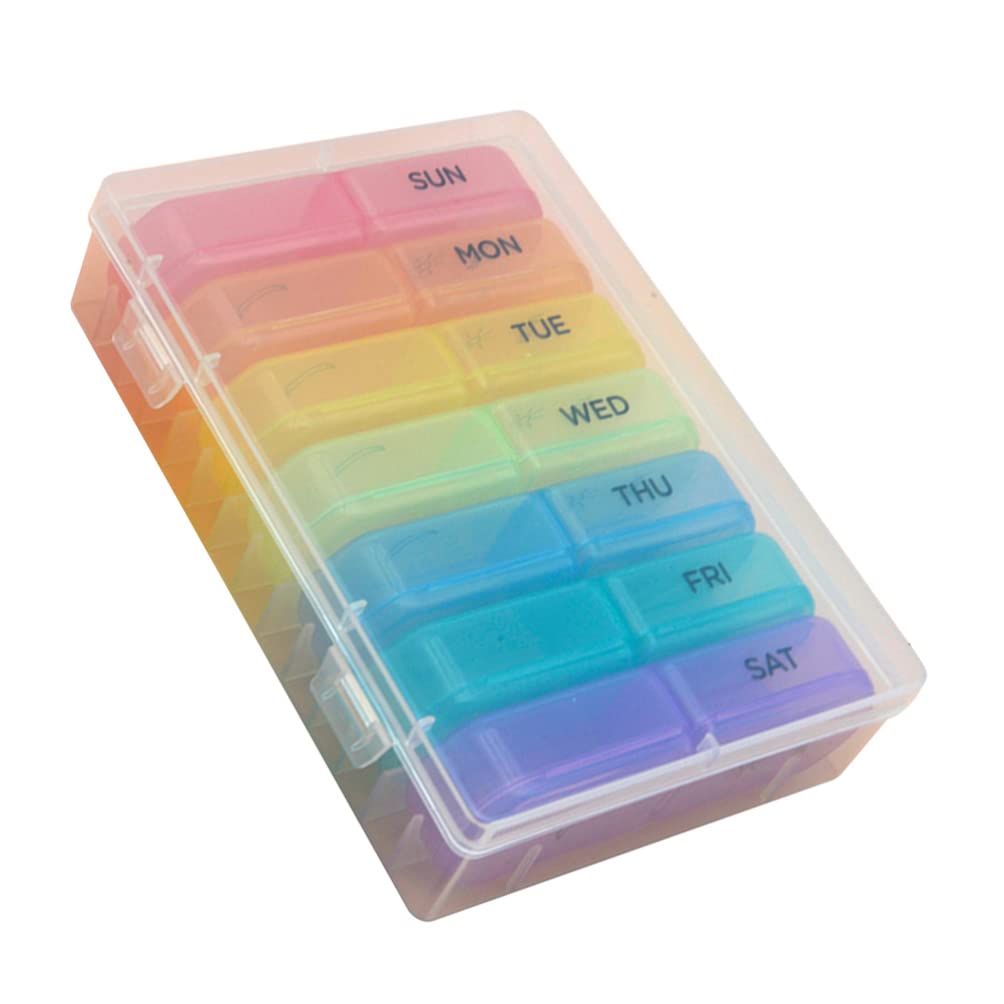 Portable Mini Pill Organizer Case - Small Medicine Storage Container for Travel, Purse & Daily Use - Compact Outdoor & Indoor Medication Holder