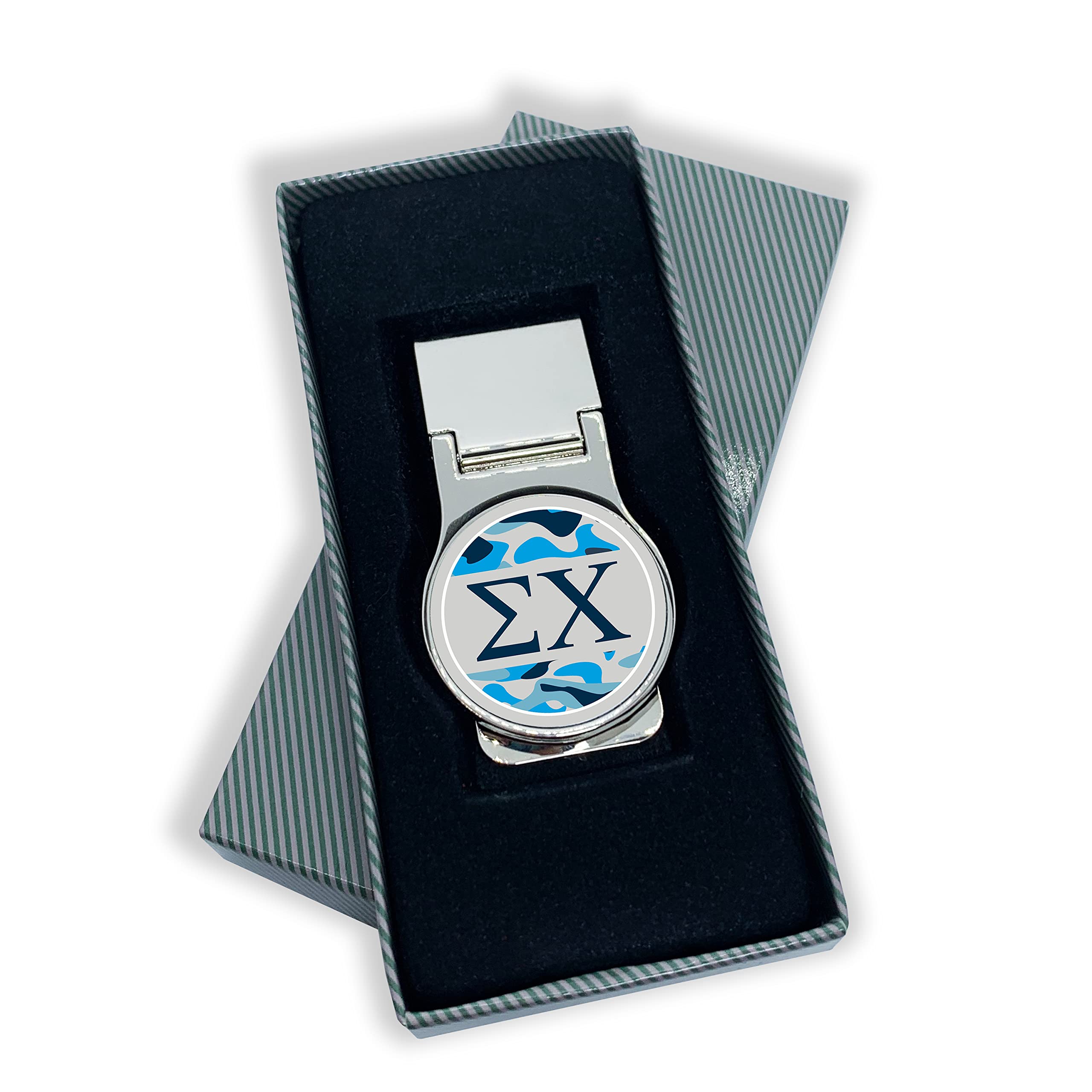 Sigma Chi Fraternity Money Clip Round - Engraved Greek Letter Design for Sigma Chi Brothers | Perfect for Gifts, Graduation, and Brotherhood Events