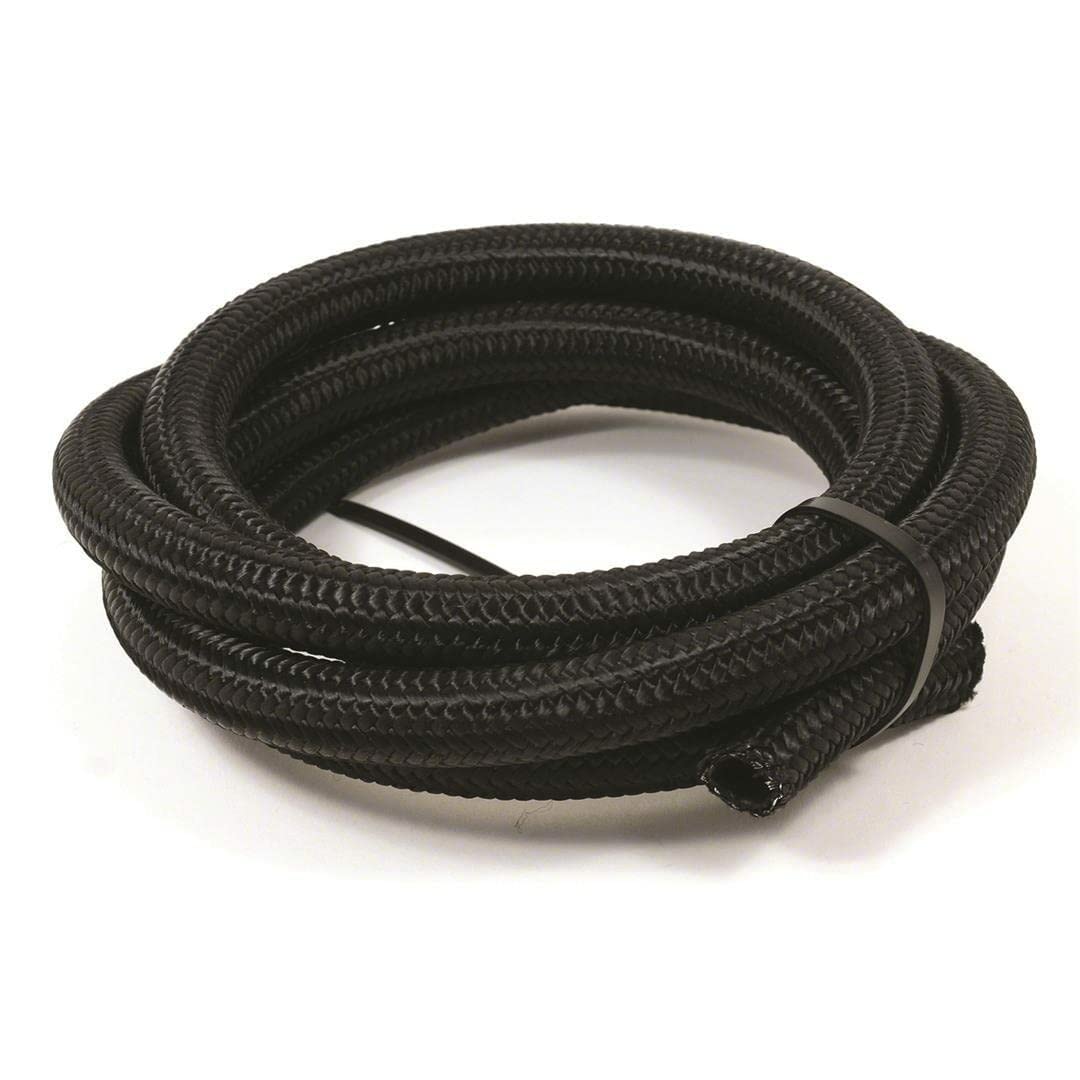 5350810 Black Nylon Stainless Steel Braided Hose -8AN x 10