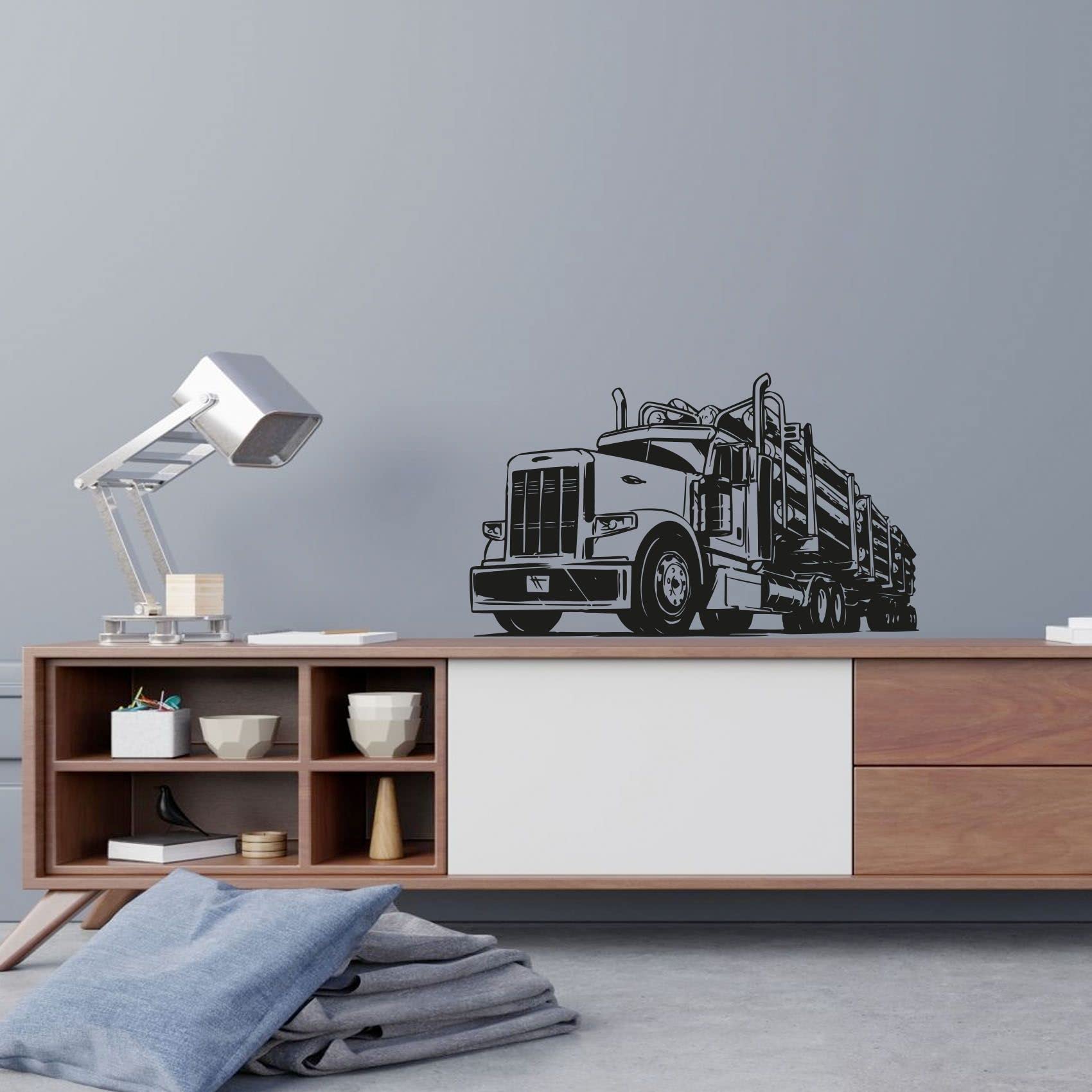Monster Truck Toy Cars Wall Decal - 20x30 Inch Vinyl Sticker for Kids Room, Nursery, Bedroom & Kindergarten Decor - Fun Vehicle Art for Boys & Girls - Perfect for Home, Playroom & Classroom Wall Decor
