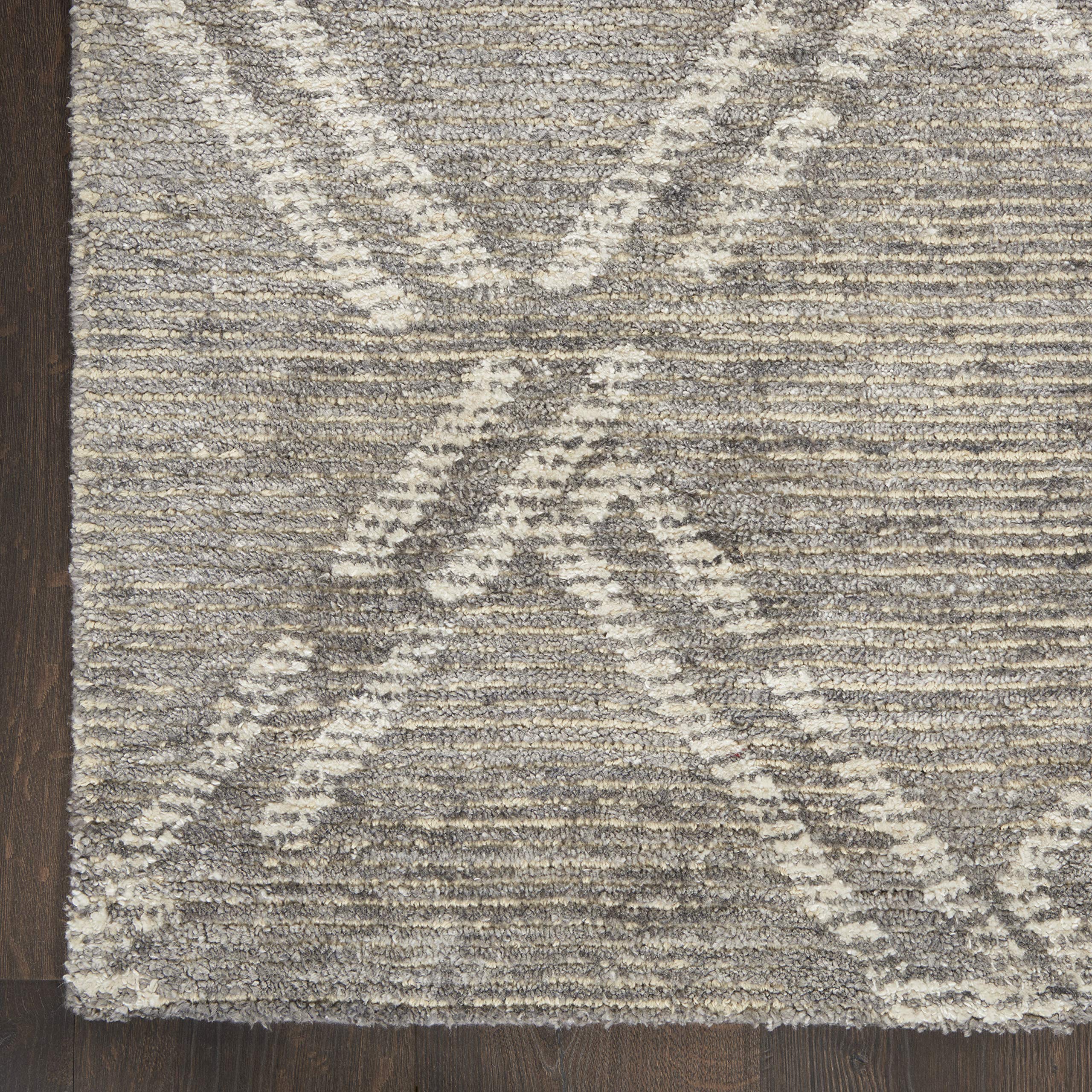 Nourison Venosa Modern Grey/Ivory 3'9