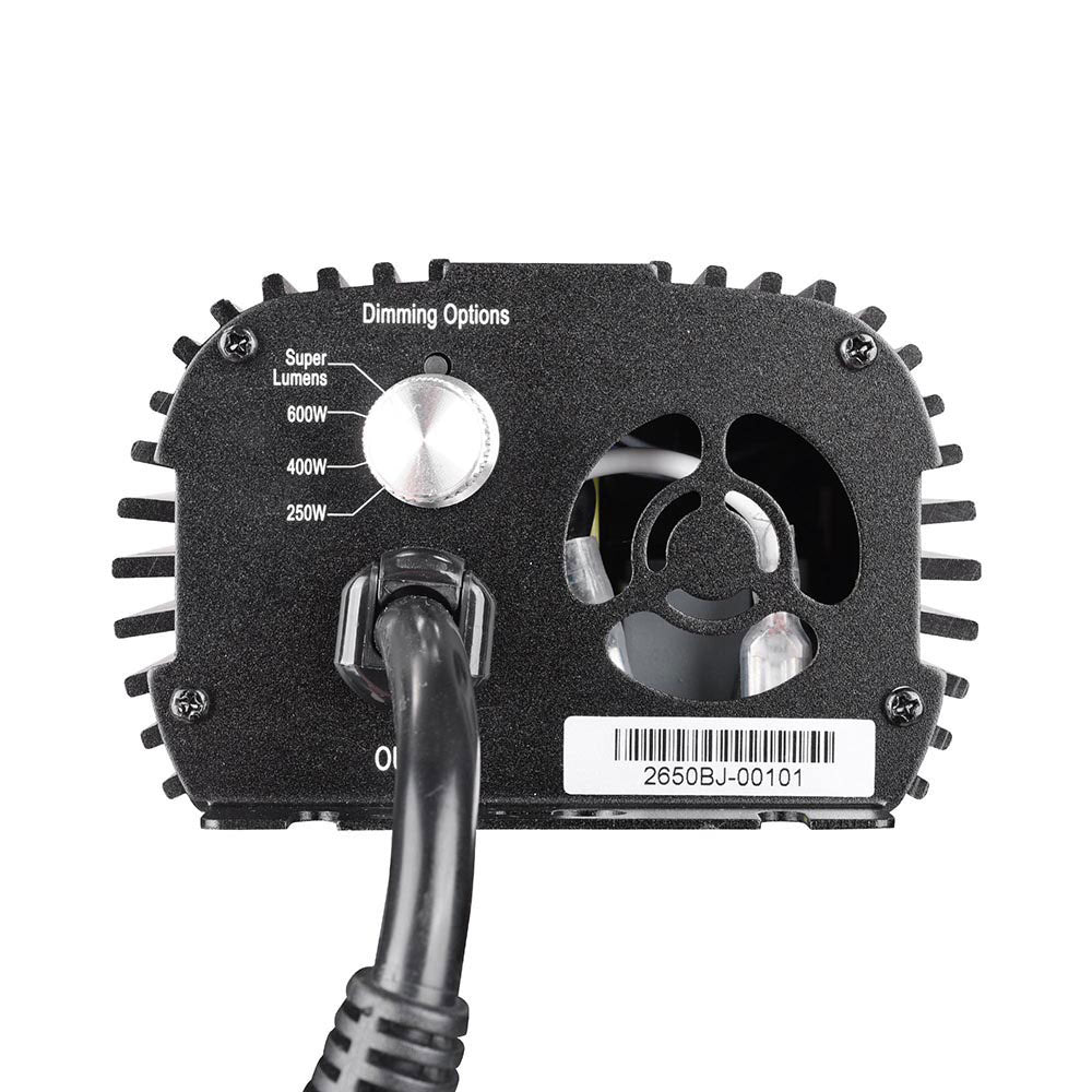 600W Digital Dimmable Ballast for MH/HPS Grow Lights - Compatible with Hydroponic Indoor Plant Growing Systems - Perfect for Greenhouse, Grow Tent & Horticulture Lighting