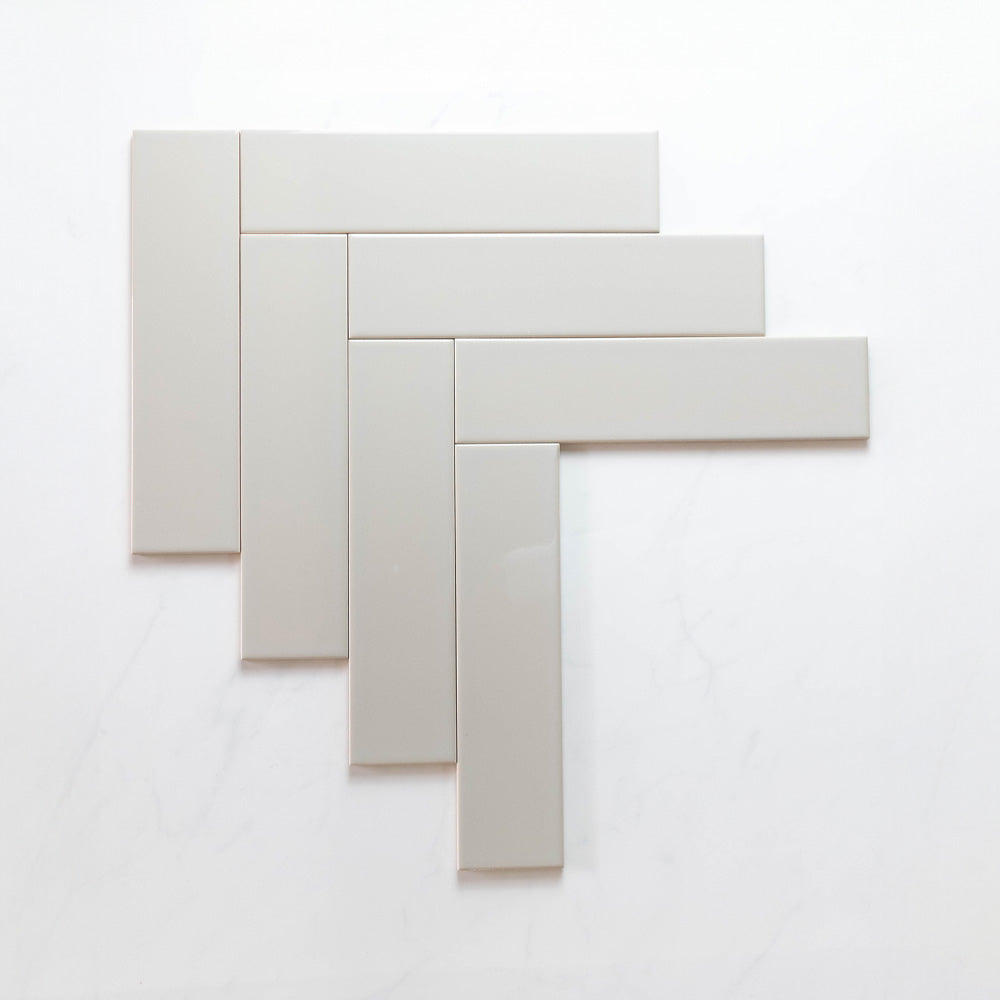 Premium Cascade Taupe 75x300 Glossy Unrectified Subway Tile - Perfect for Kitchen Backsplash, Bathroom Walls & Modern Interior Design