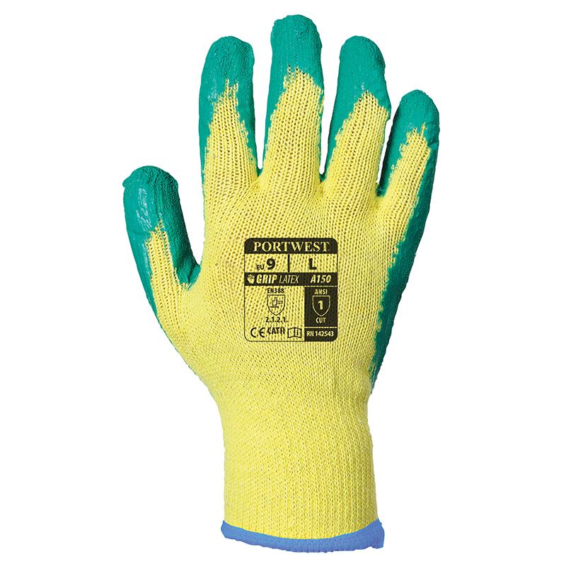 PW072 Fortis Grip Glove (A150) - Durable Work Gloves for Construction, Gardening & Outdoor Activities