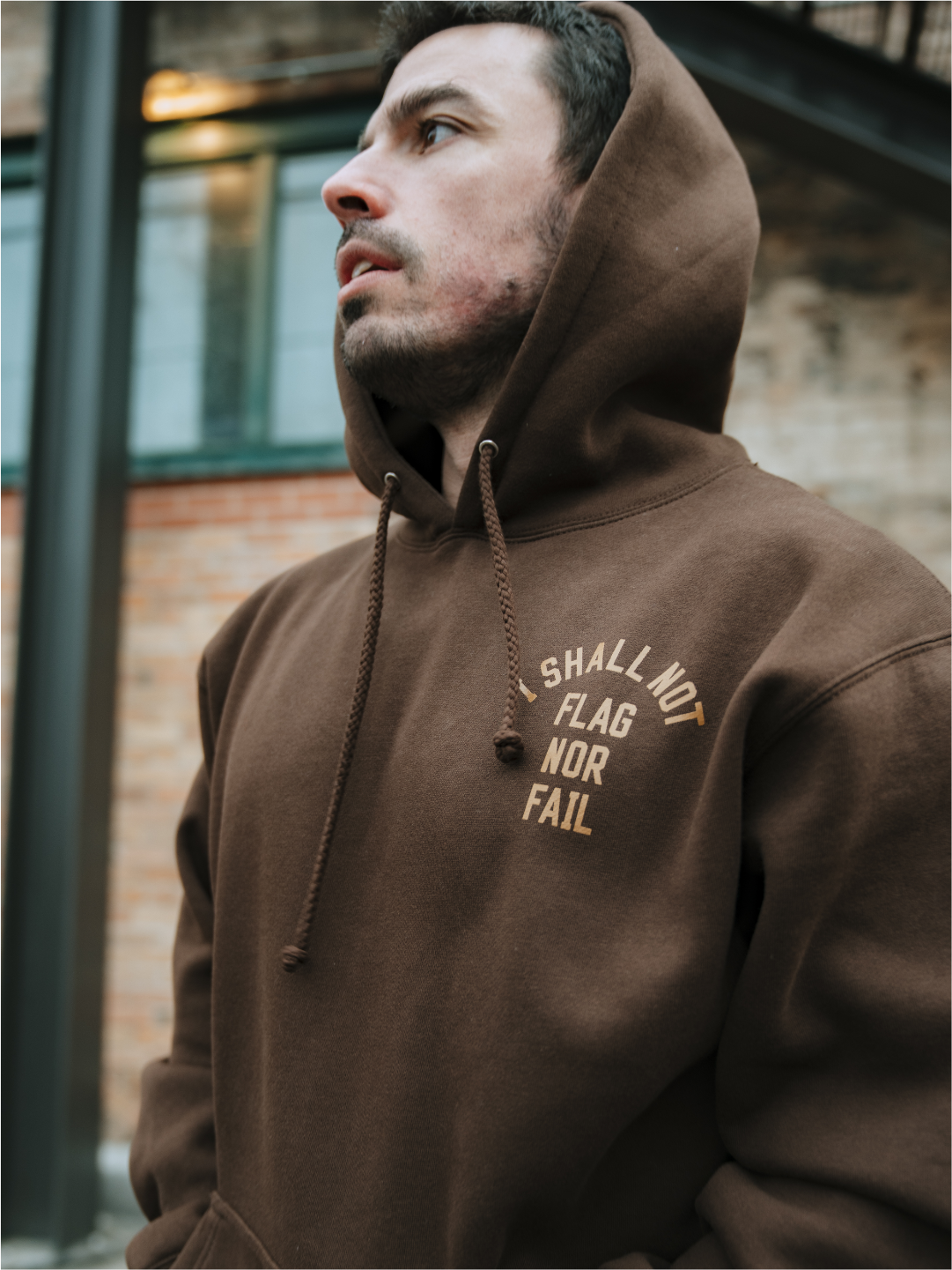 Anthem Hoodie - Brown | Cozy & Stylish Pullover for Men & Women | Perfect for Casual Wear, Outdoor Activities & Gym
