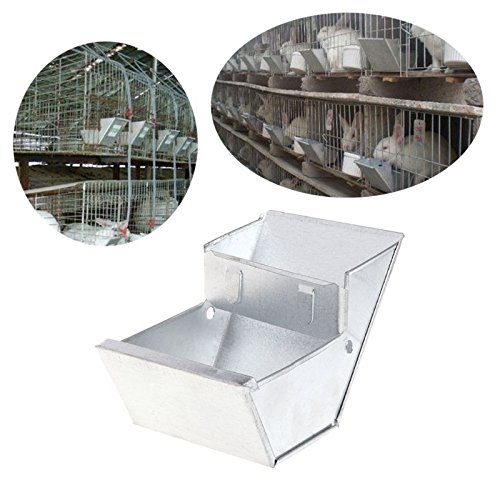 Hionre Automatic Pet Food Feeder - Rabbit Hutch Trough Feeder & Water Drinker Bowl Set for Farming Animals - Perfect for Rabbit Cages, Chicken Coops, and Small Animal Feeding Stations