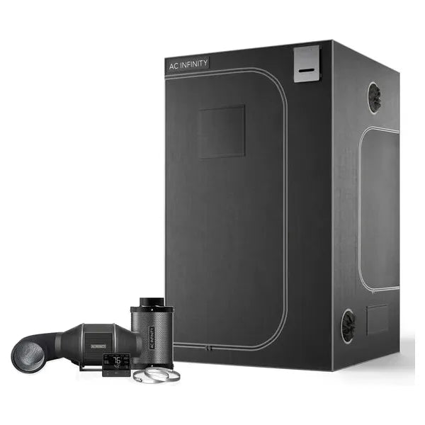 AC Infinity 4x4 Grow Tent with Ventilation Kit - Complete Indoor Hydroponic System for Home Gardening & Plant Cultivation