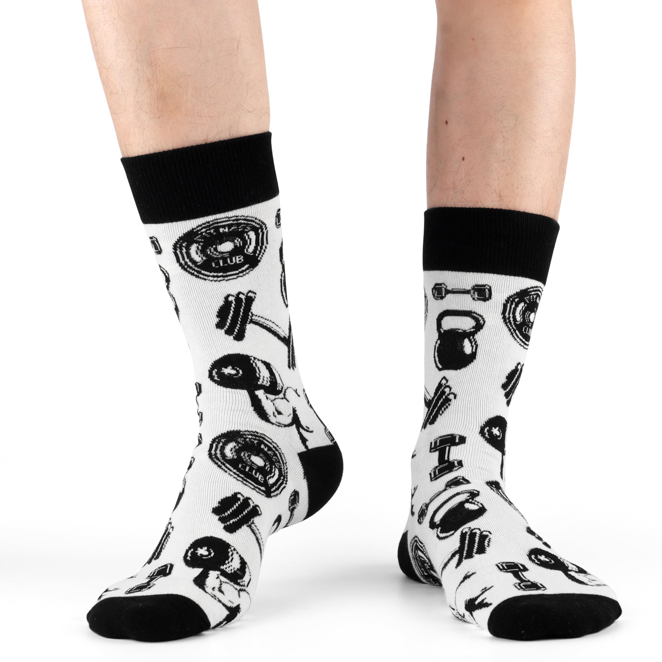 Funny Novelty Socks for Men - Cotton Crew Dress Socks with Humorous Designs - Perfect Gift for Him - Great for Office, Parties & Everyday Wear