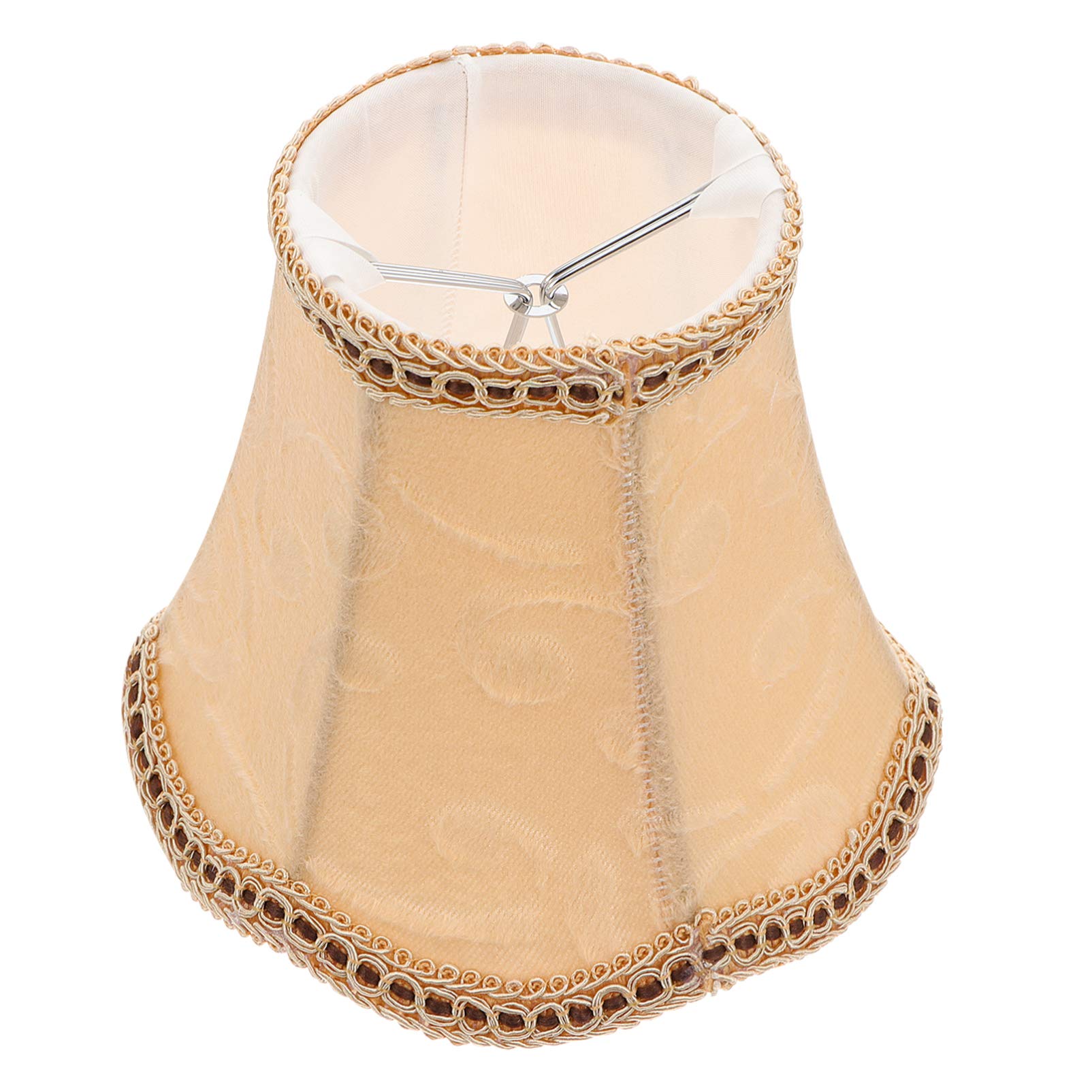 SOLUSTRE Fabric Drum Lamp Shade - 13cm Clip-On Chandelier & Table Lamp Cover - Decorative Bulb & Candle Shade for Floor, Wall & Ceiling Lights - Perfect for Living Room, Bedroom & Dining Room Lighting