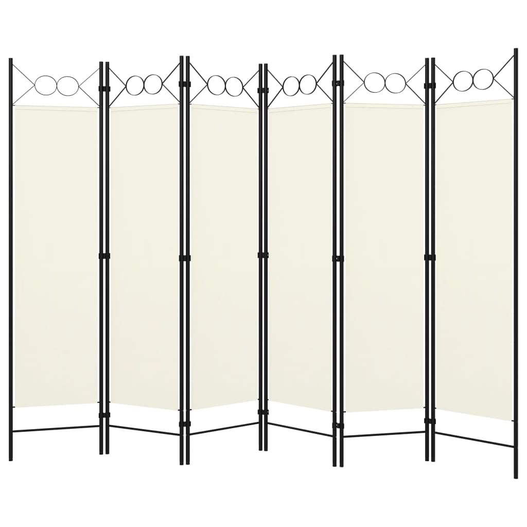 6-Panel Folding Room Divider Screen - 94.5