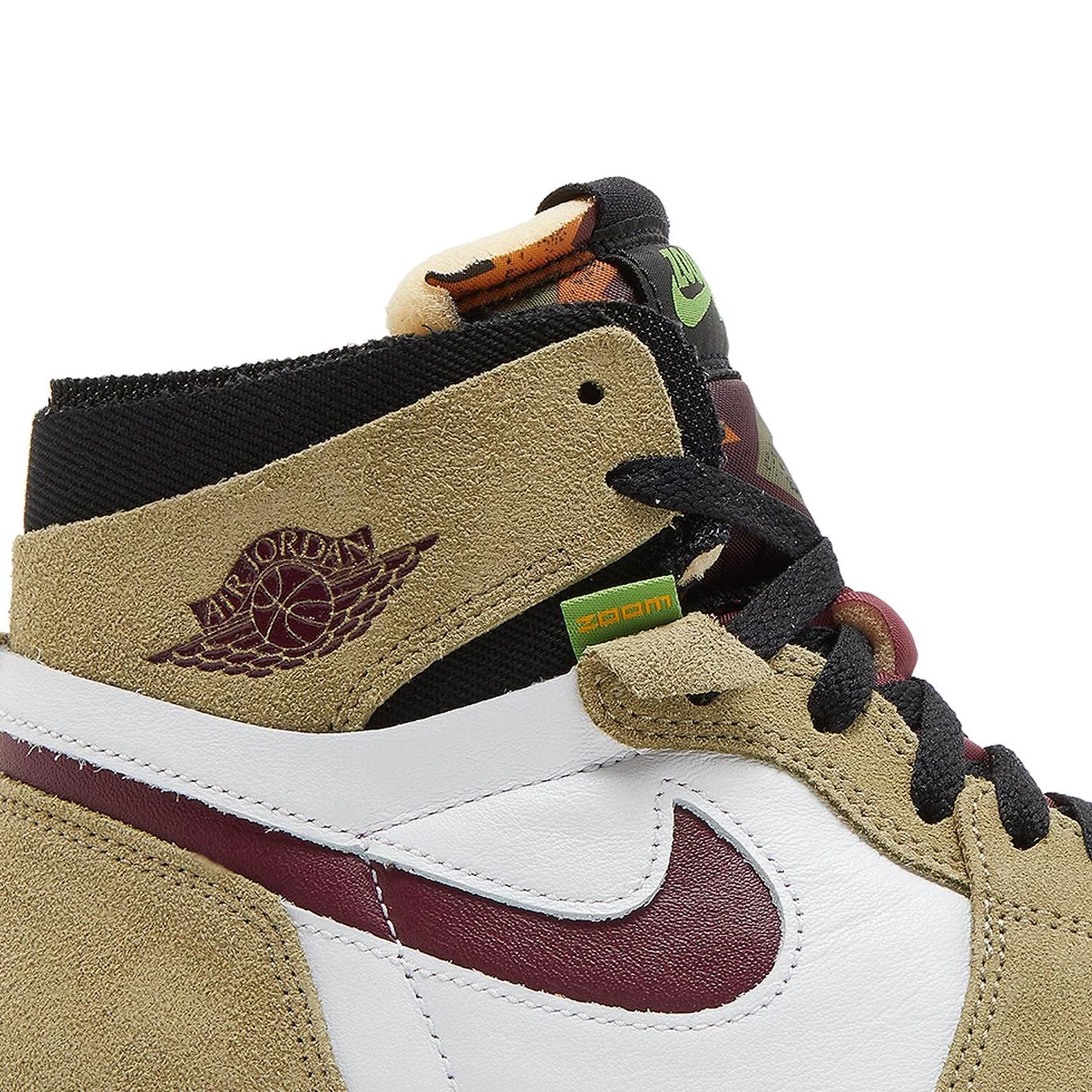 Air Jordan 1 Zoom CMFT 'Neutral Olive' Sneakers (2022) - Men's Basketball Shoes for Court & Streetwear Fashion