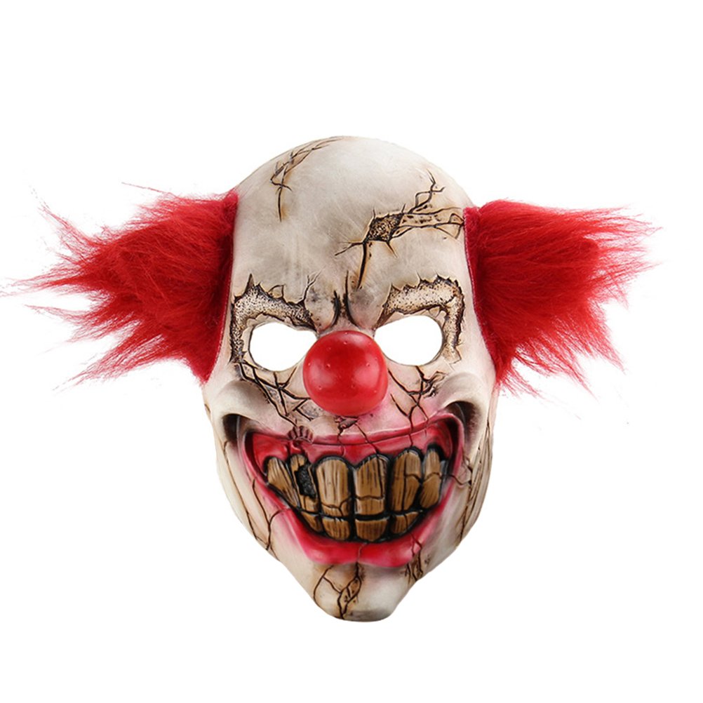 BESPORTBLE Scary Evil Clown Costume for Adults - Creepy Halloween Party Outfit, Ghost Festive Decoration & Party Supplies | Perfect for Halloween Parties, Cosplay Events & Haunted House Themes