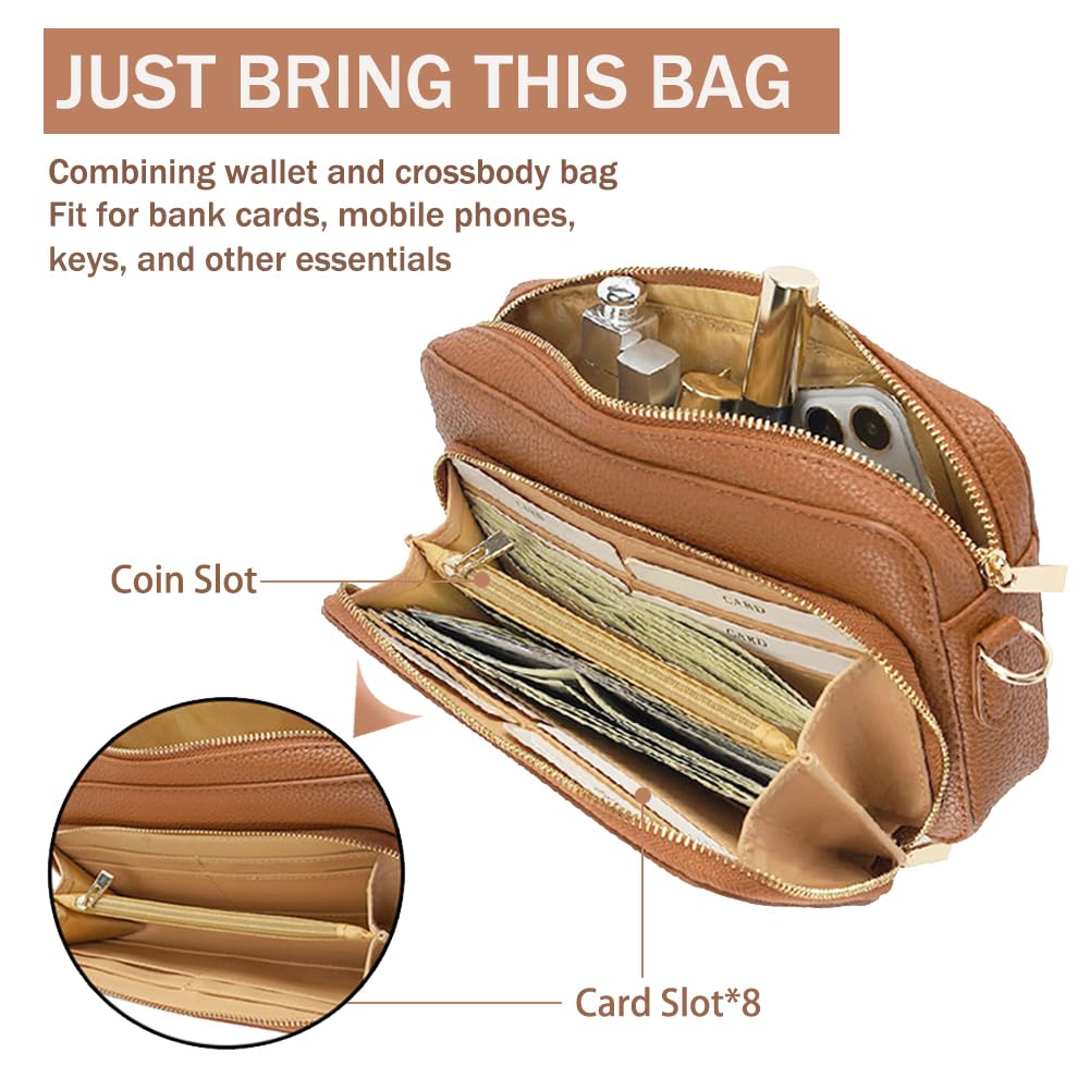 Stylish VODIU Crossbody Bag for Women - Small Trendy Shoulder Purse with Multiple Card Slots | Perfect for Daily Use, Travel & Shopping