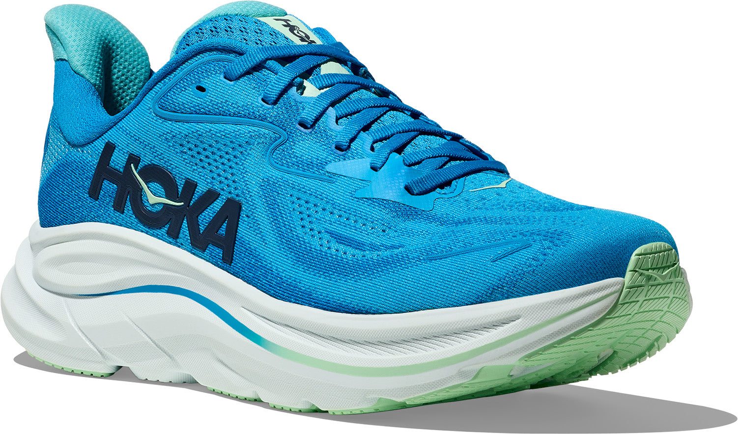 Clifton 10 Wide Men's Running Shoes - Lightweight Cushioned Road Running Sneakers for Jogging, Training & Marathon - HOKA One One
