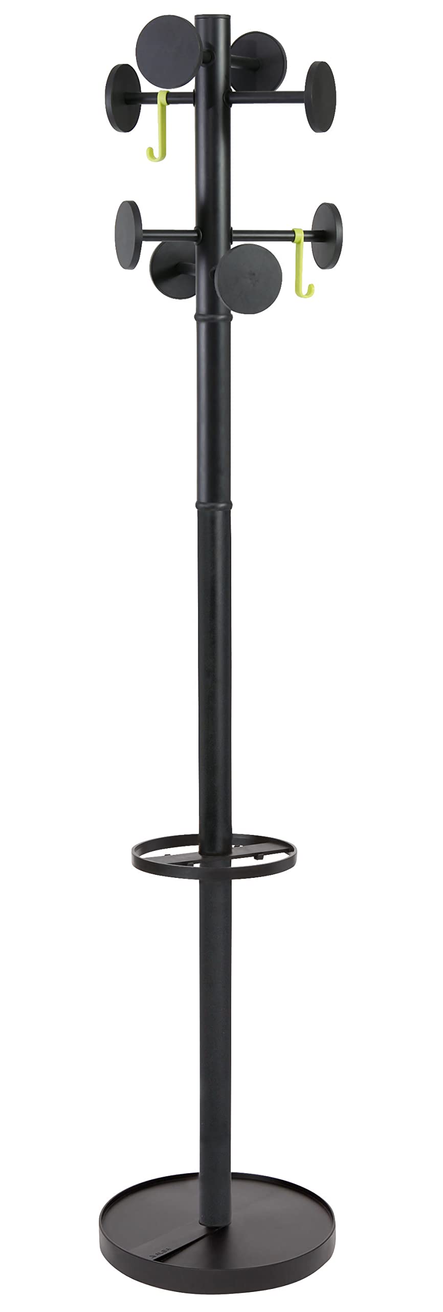 Innovative Black Coat Floor Stand - Heavy Duty Adjustable Hanger for Jackets, Coats & Robes - Perfect for Home, Office & Retail Stores