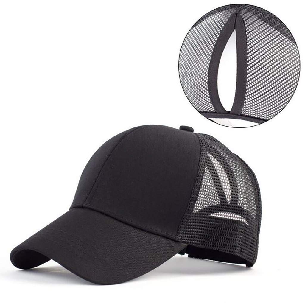 Unisex Solid Color Baseball Cap - Breathable Open Mesh Sun Hat for Outdoor Sports & Casual Wear | Perfect for Hiking, Running, and Everyday Sun Protection