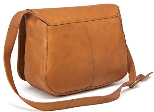 Premium Colombian Vaqueta Leather Shoulder Bag for Women - 13.5
