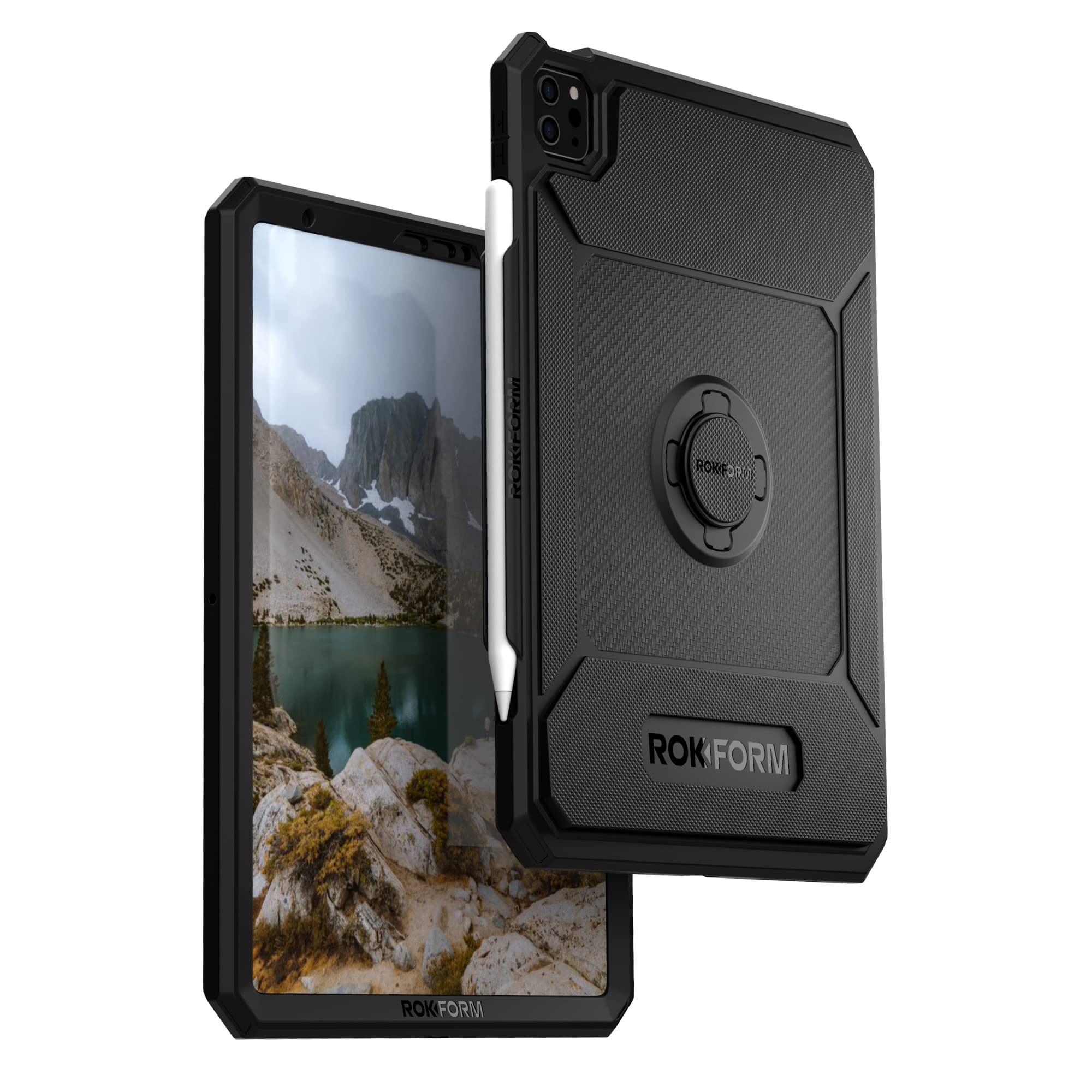 Rugged Magnetic iPad Case 10.9-11 Inch | Compatible with iPad Air 5/4 & iPad Pro 11 (5th/4th/3rd Gen) | Shockproof Protective Cover for iPad Air 2022/2020 & iPad Pro 2021/2020/2018 | Perfect for Travel, Work & Outdoor Adventures - Black
