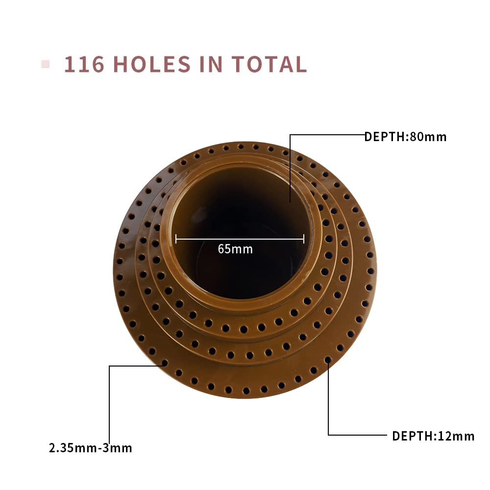 Rotary Bur Holder with 116 Holes - Universal Rotary Tool Bit Holder Accessory for Woodworking, Metal Engraving & DIY Crafts
