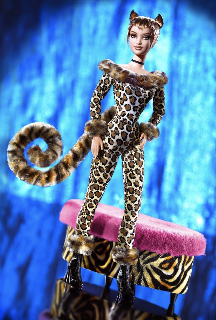 Mattel Barbie Lounge Kitties Leopard Print Fashion Doll - Exclusive Collectible Toy for Girls | Perfect for Playtime, Birthday Gifts & Doll Collection Displays