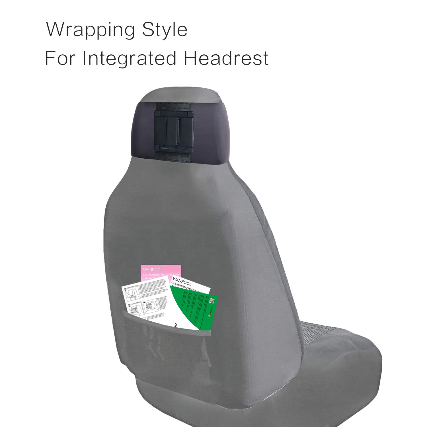 Swivel Car Headrest Mount Holder for Nintendo Switch, iPad Air, iPad Mini & Tablets - Universal Adjustable Stand for Road Trips & Backseat Entertainment