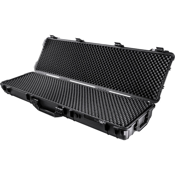Barska BH12158 Waterproof 53-Inch Hard Rifle Case with Wheels - Heavy Duty Lockable Gun Storage for Travel & Hunting - Perfect for Airplane, Range & Outdoor Use
